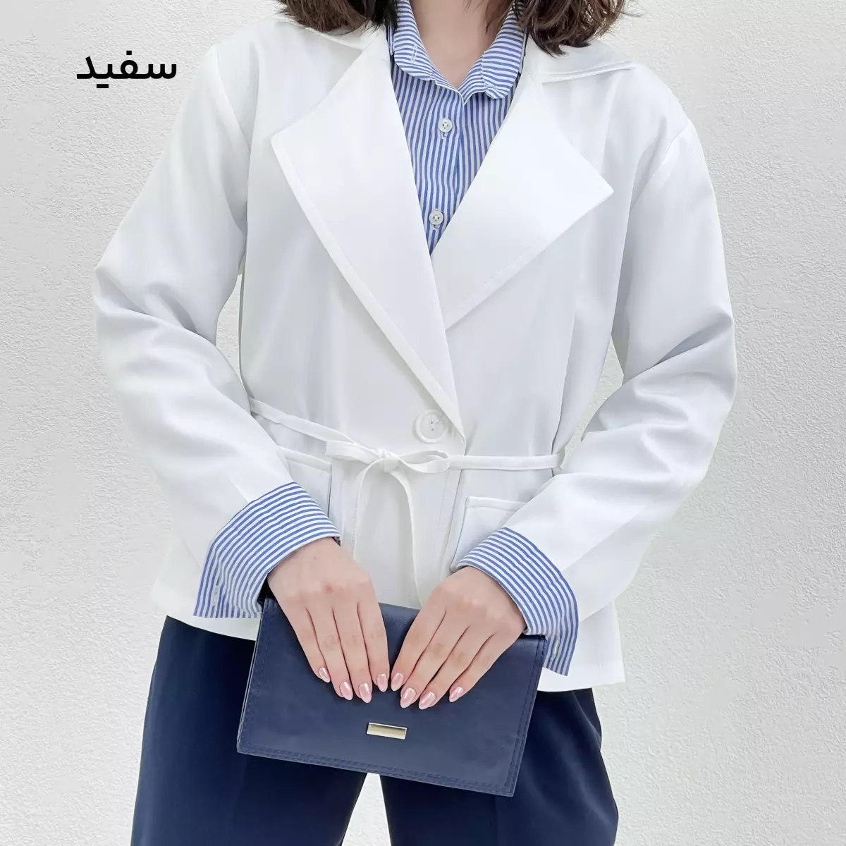 کت کوتاه زنانه کرپ