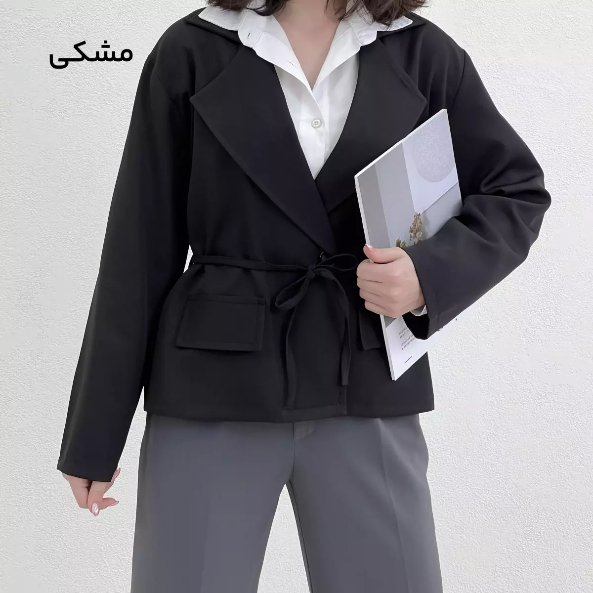کت کوتاه زنانه کرپ