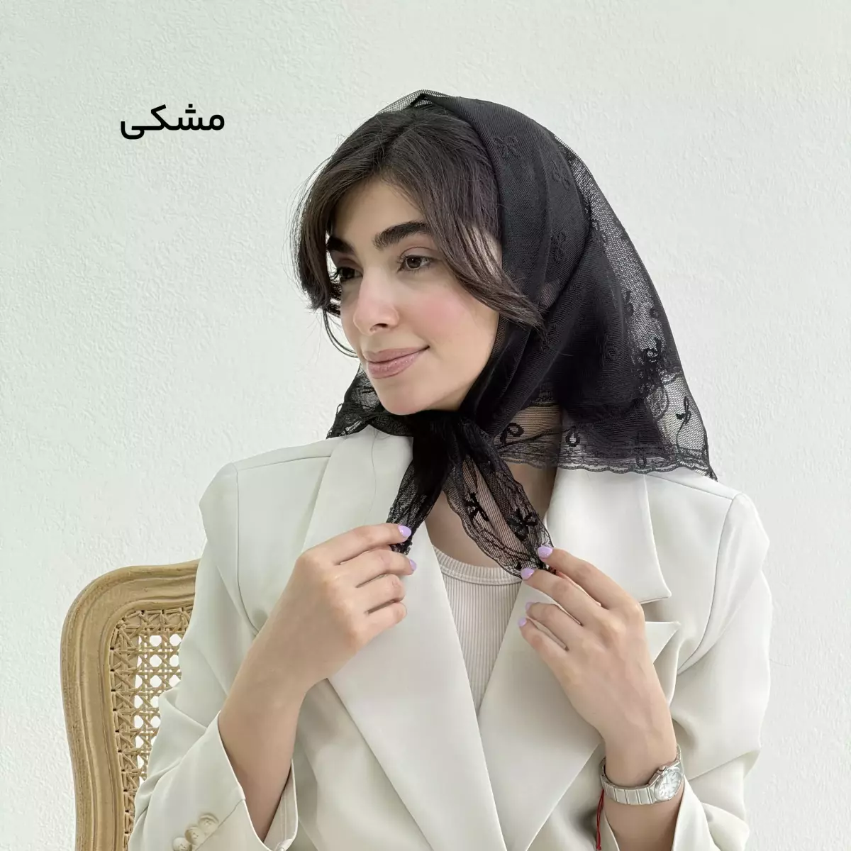 مینی اسکارف زنانه پاپیون