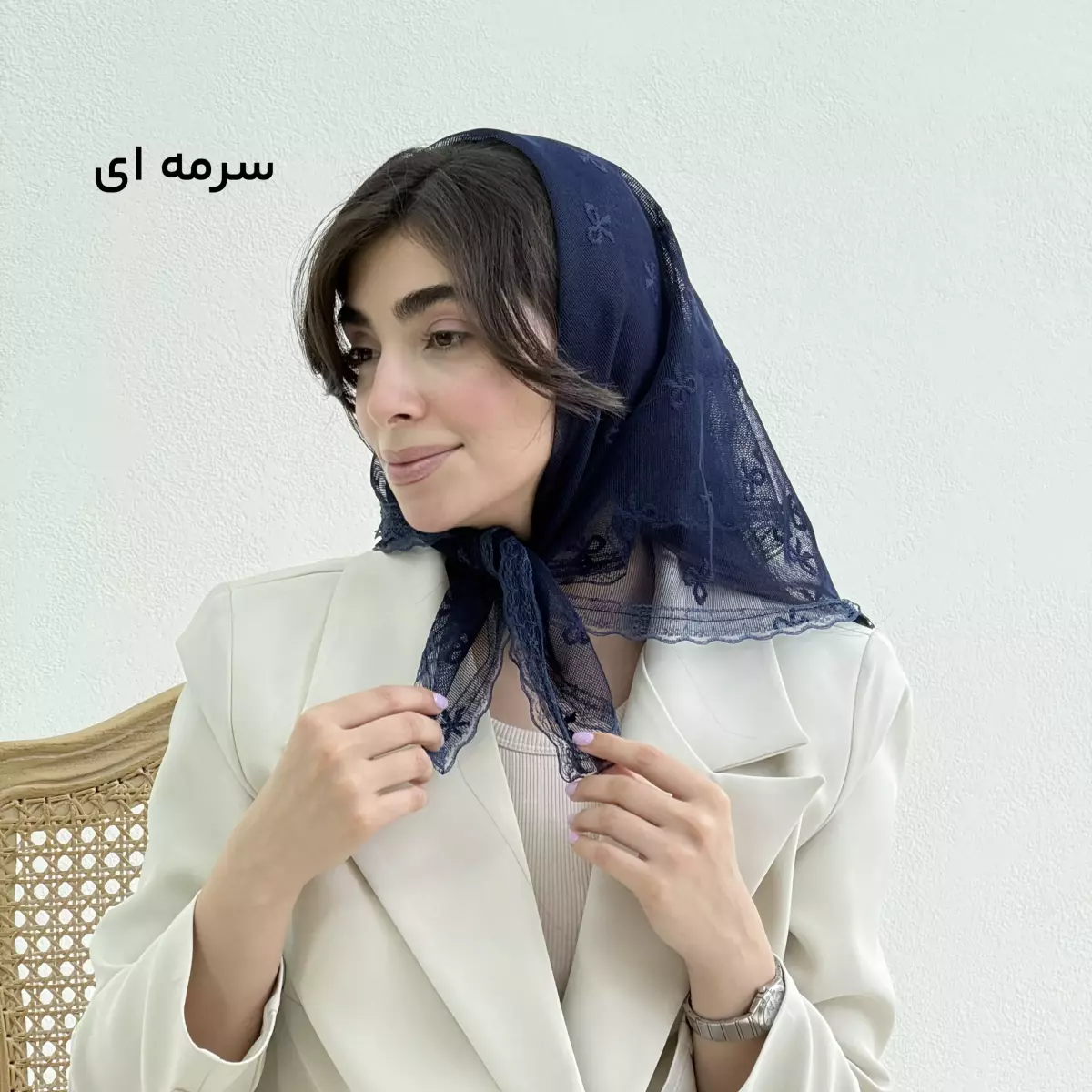 مینی اسکارف زنانه پاپیون