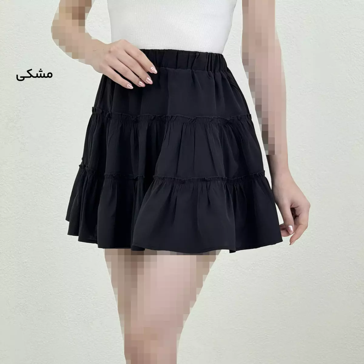 دامن زنانه کوتاه چین دار
