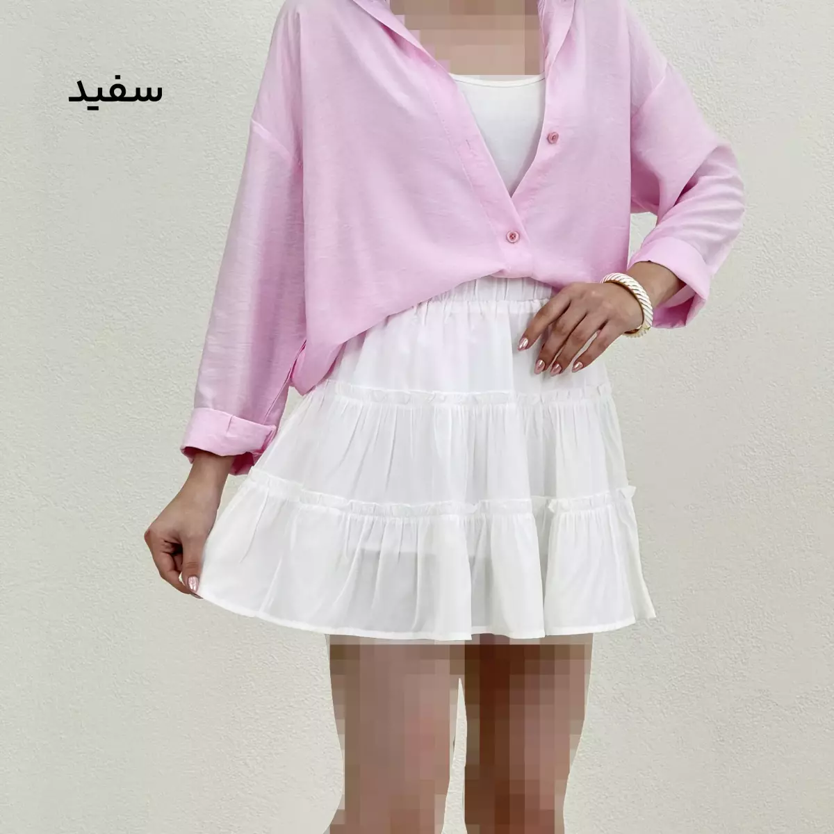 دامن زنانه کوتاه چین دار