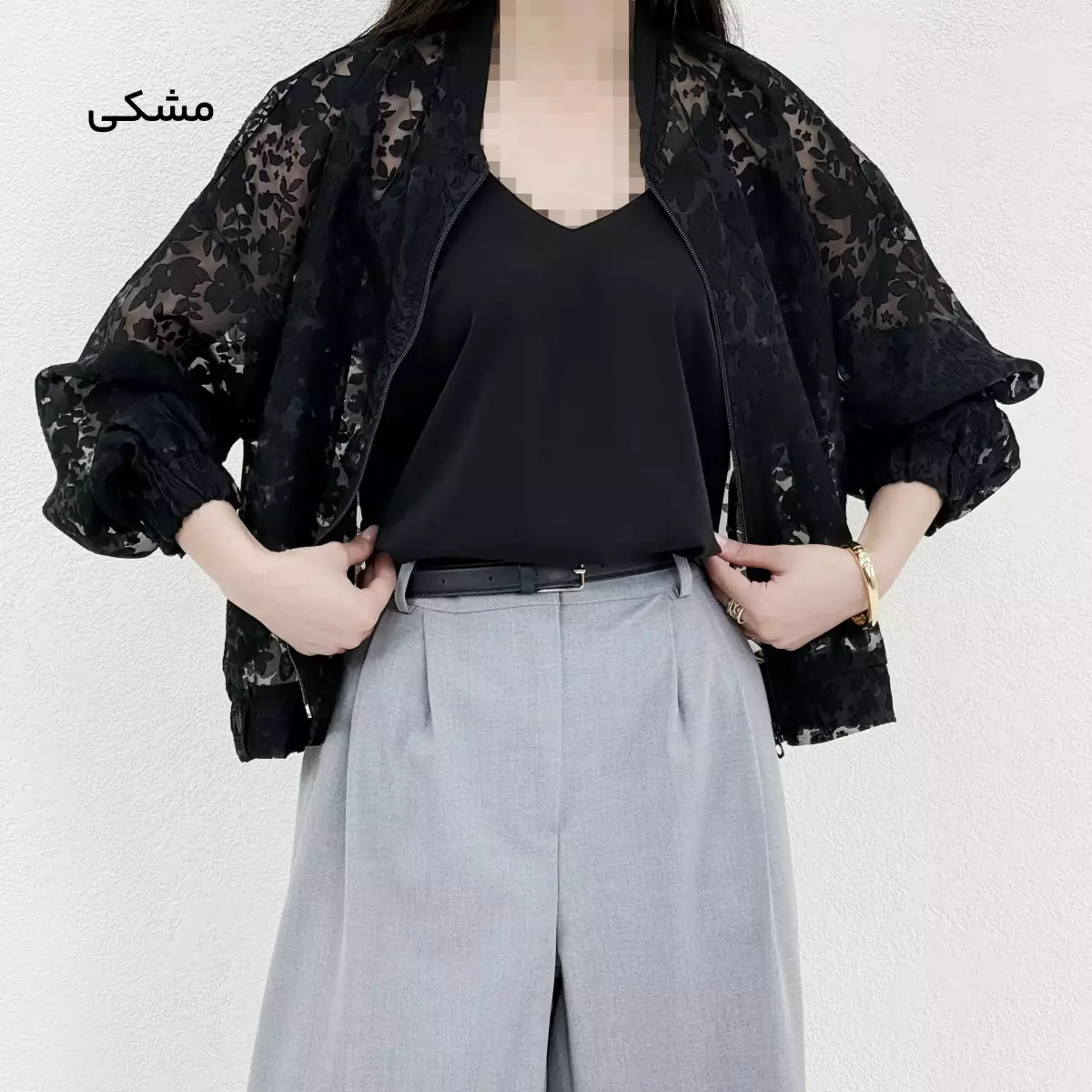 بامبر زنانه شیشه ای طرحدار