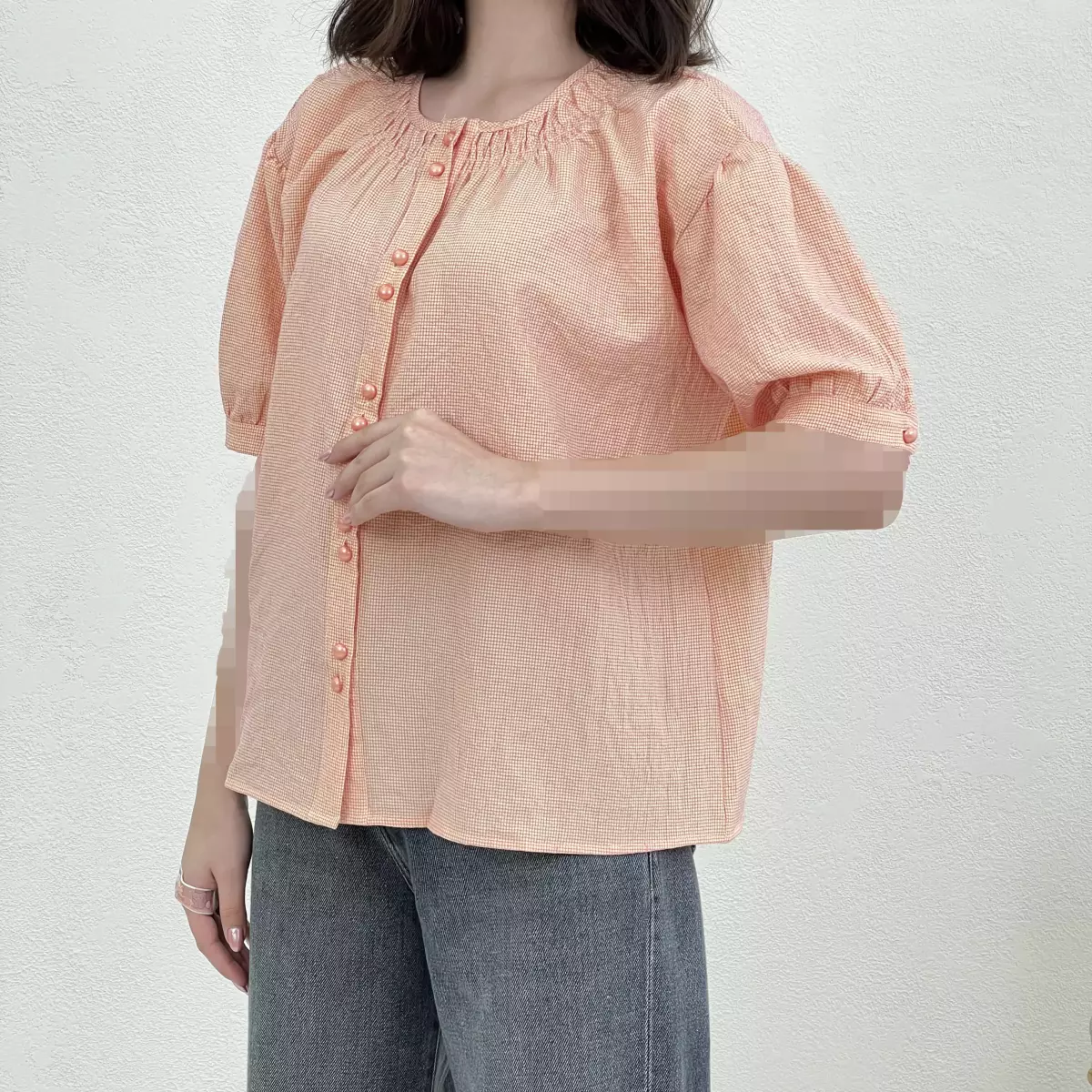 شومیز زنانه آستین پفی