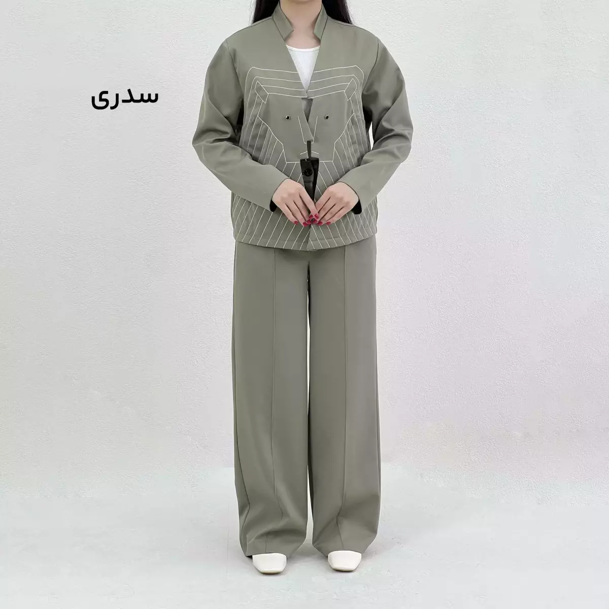 ست کت و شلوار زنانه طرحدار