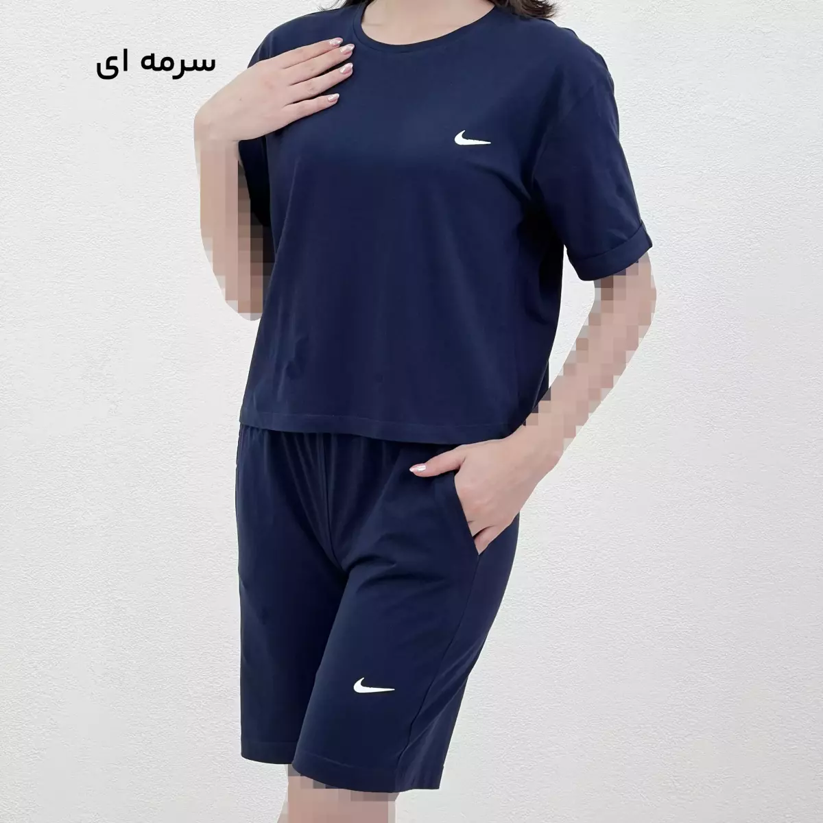 ست تیشرت شلوارک زنانه نایکی