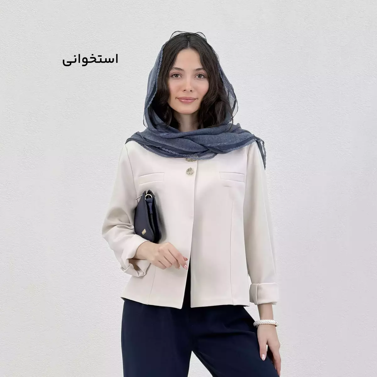 کت زنانه اسپرت یقه فرنچ
