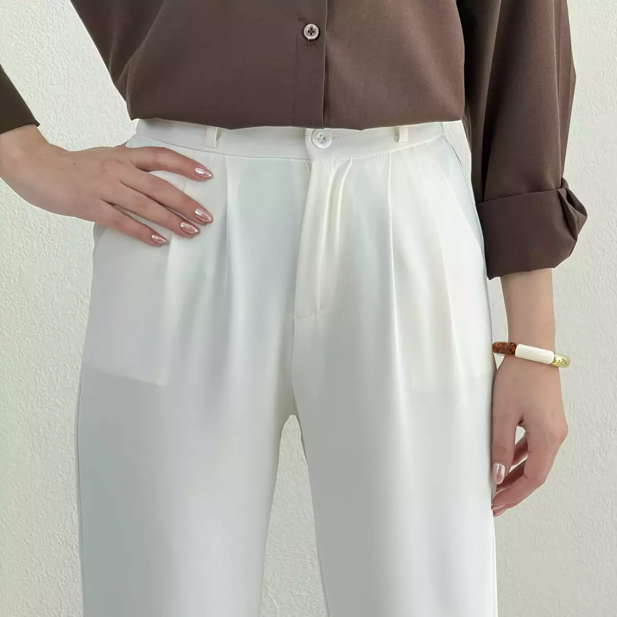 شلوار زنانه راسته پارچه ای