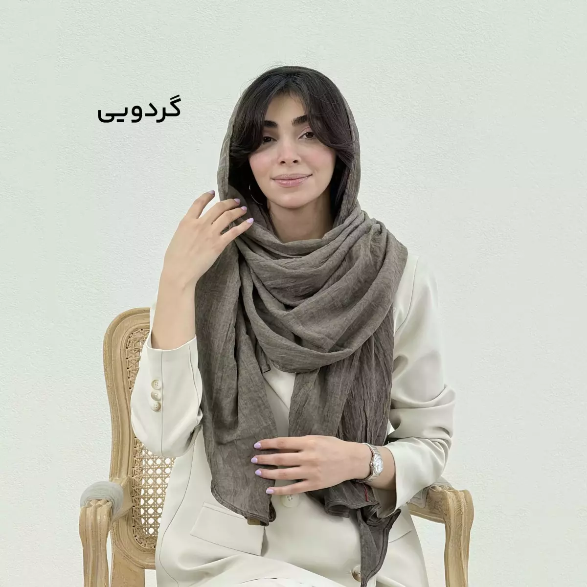 شال زنانه طرح امواج