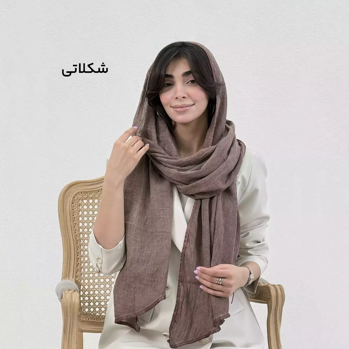 شال زنانه طرح امواج