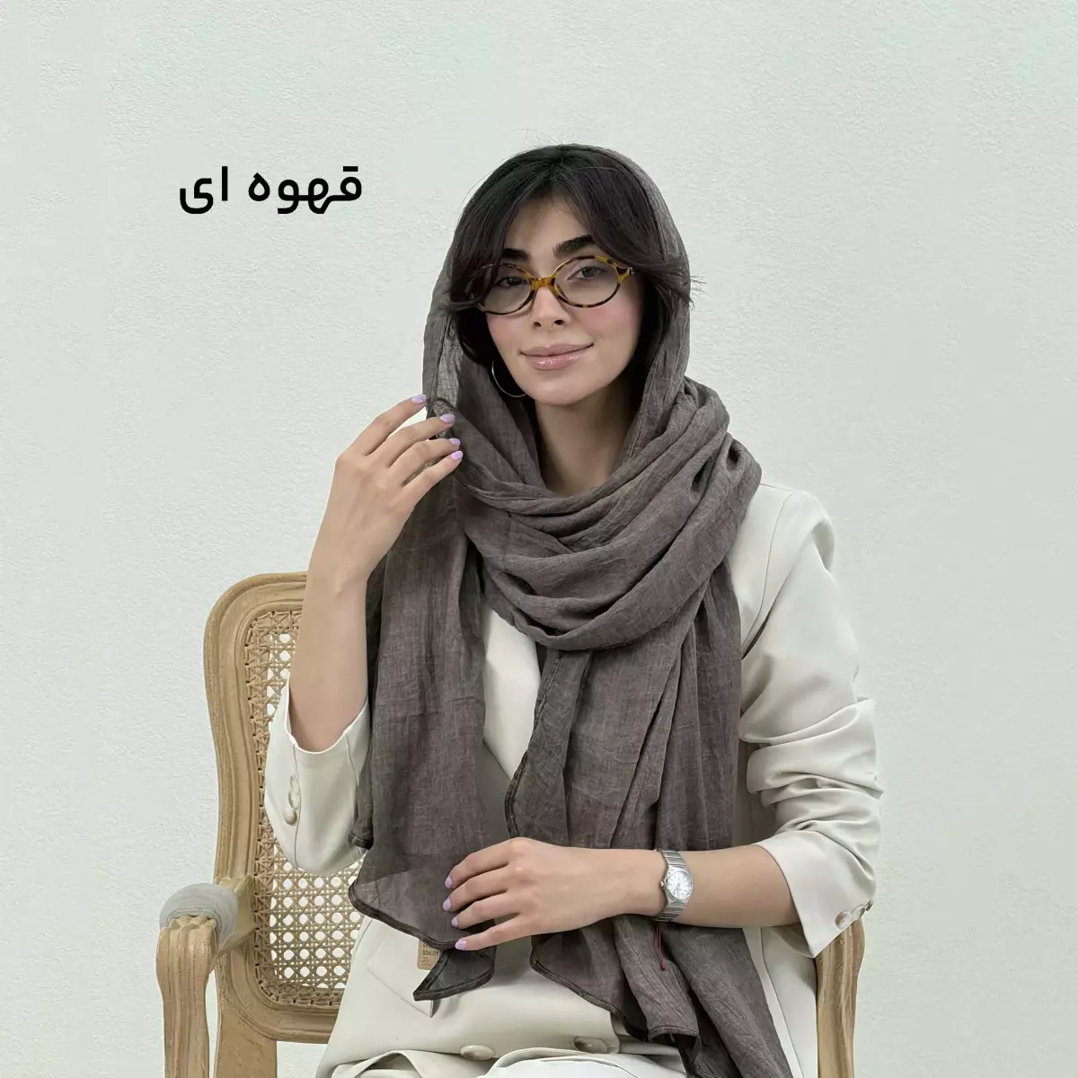 شال زنانه طرح امواج