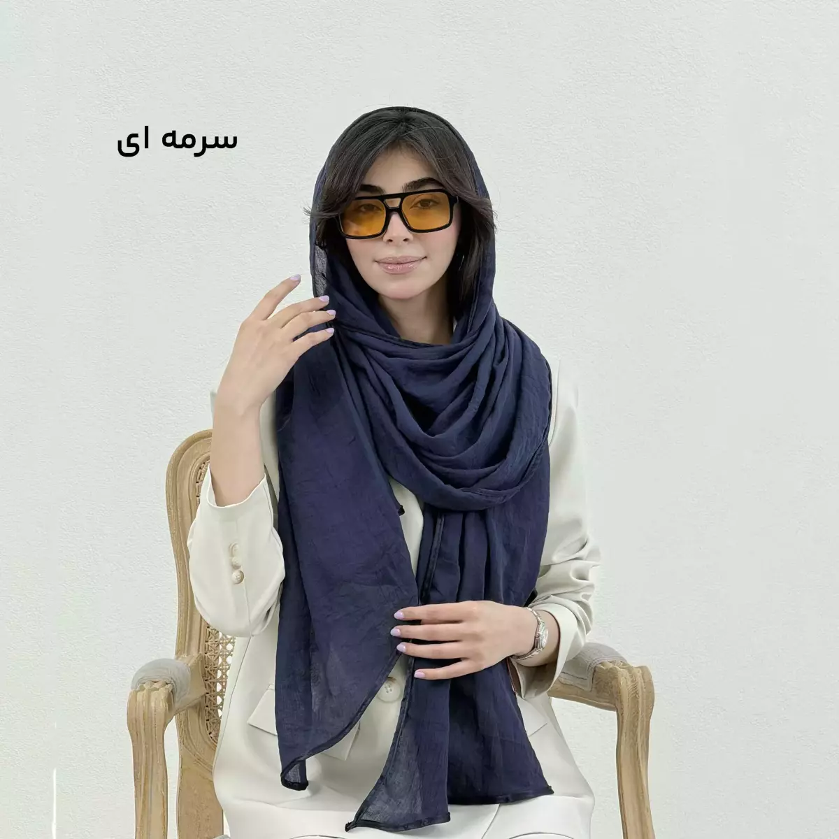 شال زنانه طرح امواج