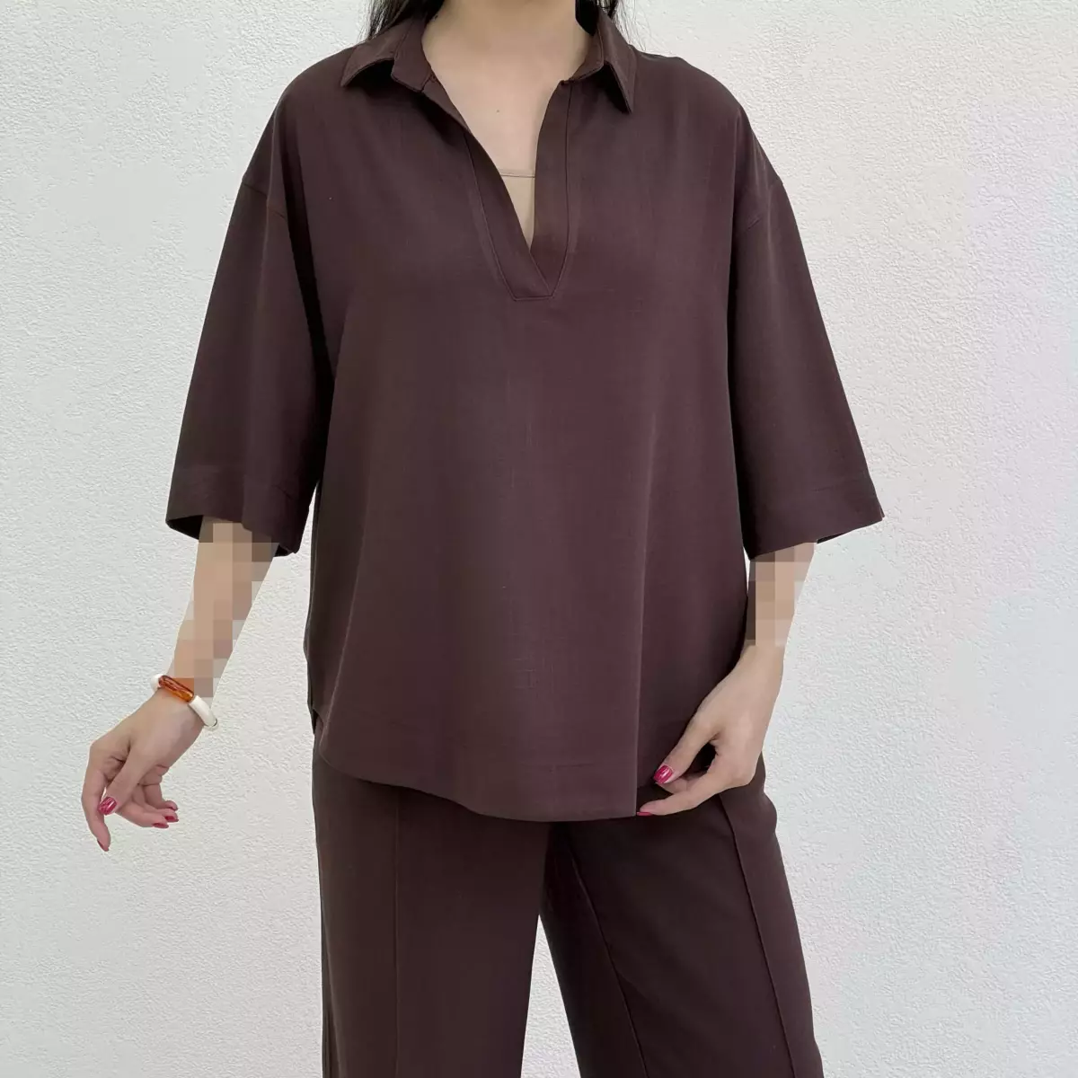ست تونیک و شلوار زنانه لینن