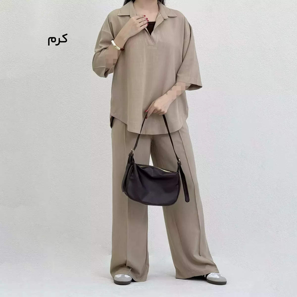ست تونیک و شلوار زنانه لینن