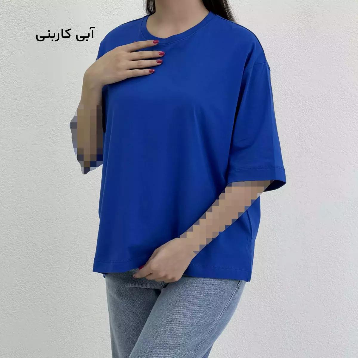 تیشرت زنانه یقه گرد باکسی