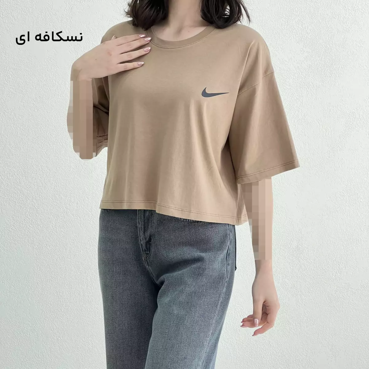تیشرت کراپ زنانه نایک