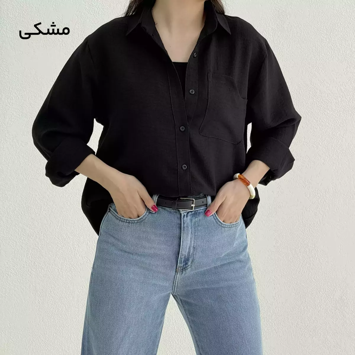 شومیز زنانه جیب هلال