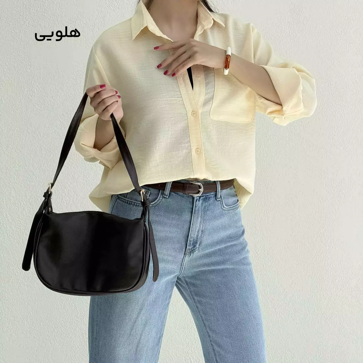 شومیز زنانه جیب هلال