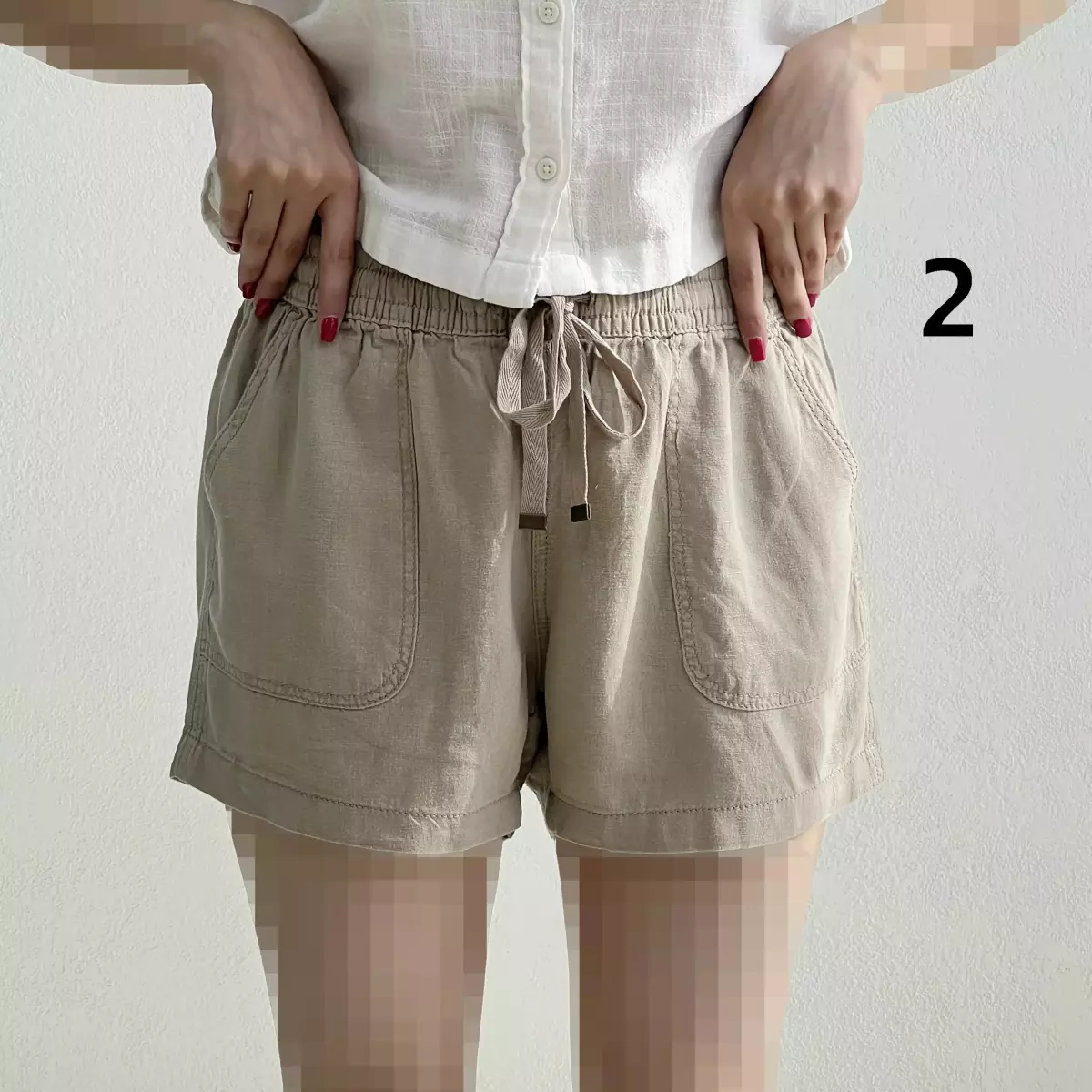 شورتک زنانه لینن میکس