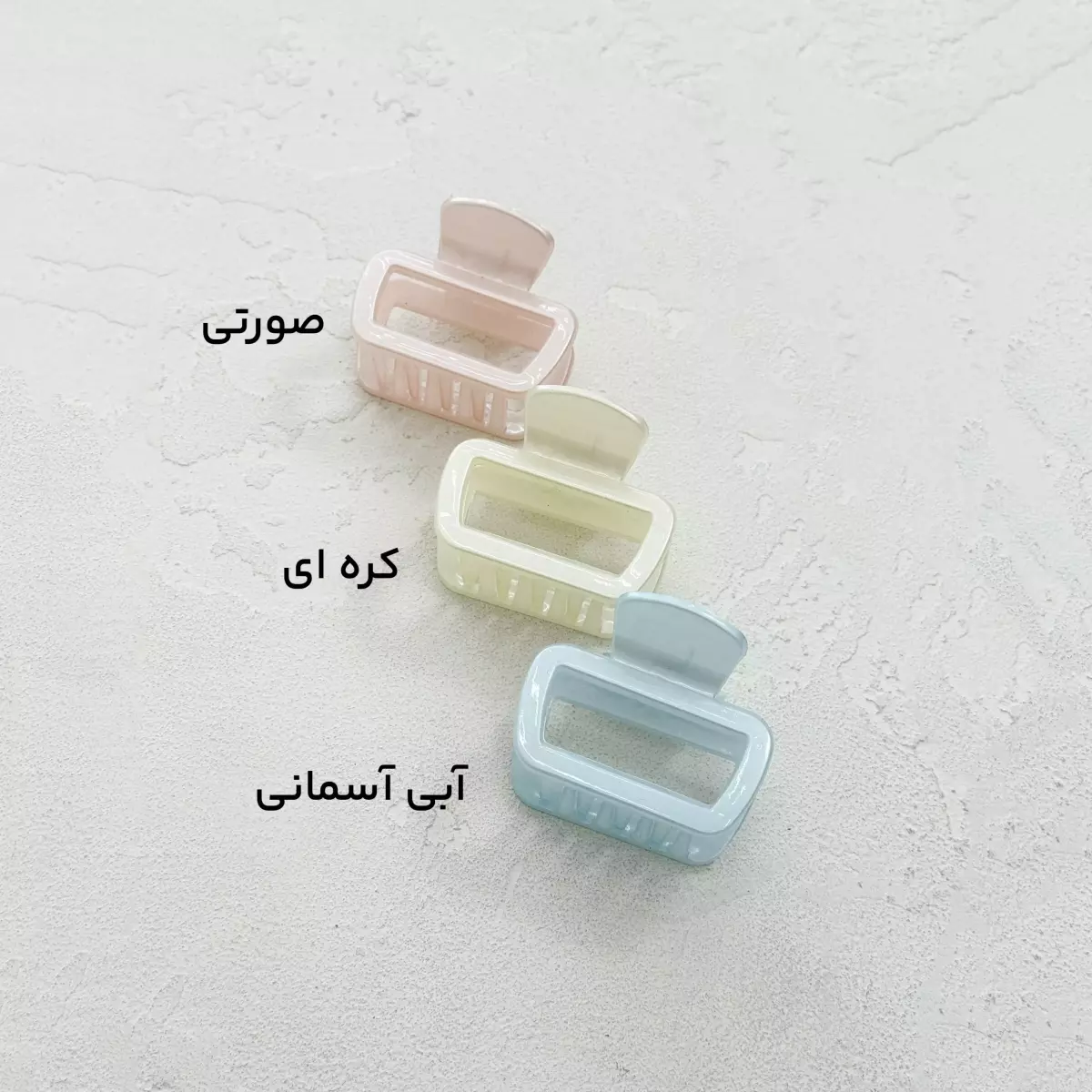 کلیپس دخترانه طرح مستطیلی