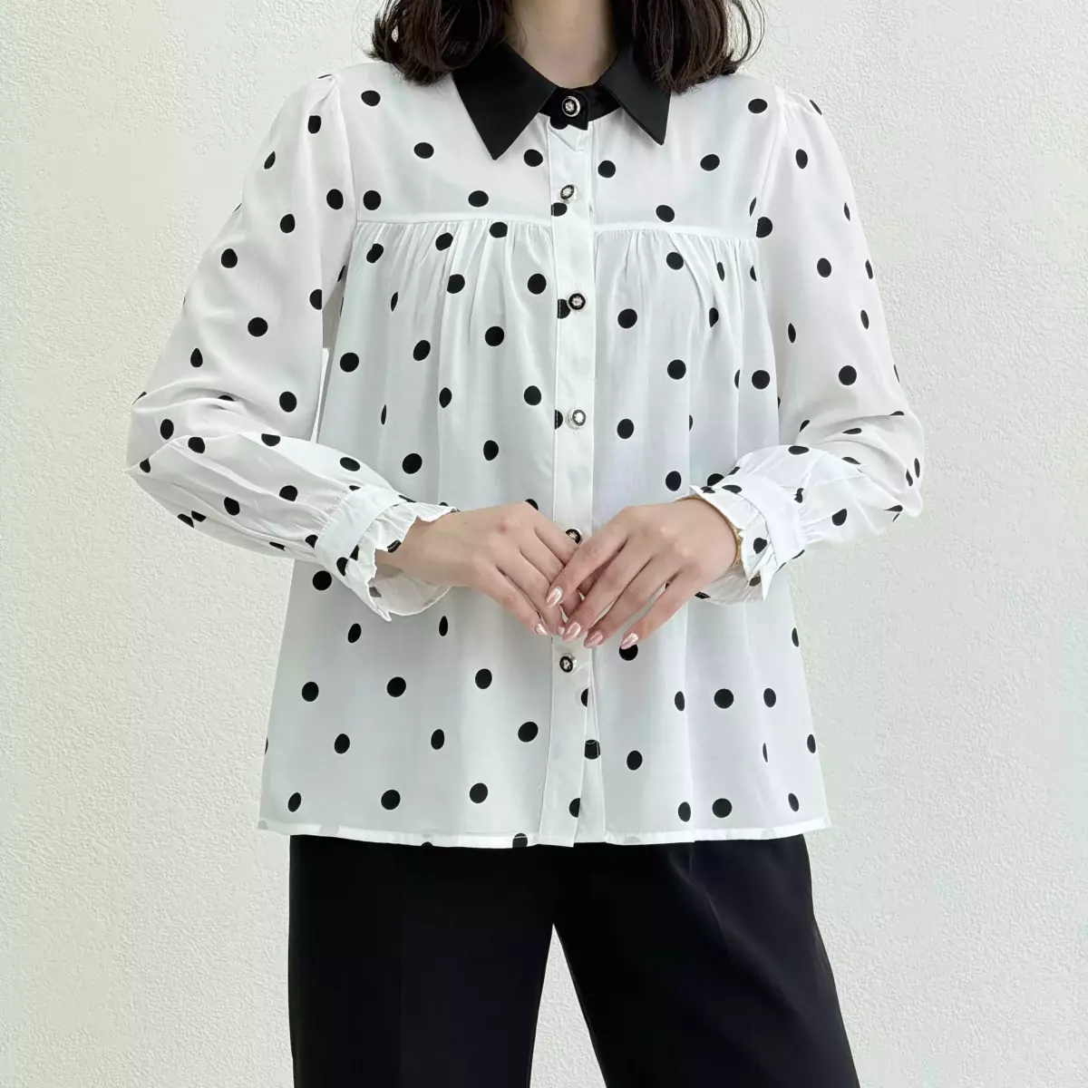 شومیز زنانه طرح توپکی