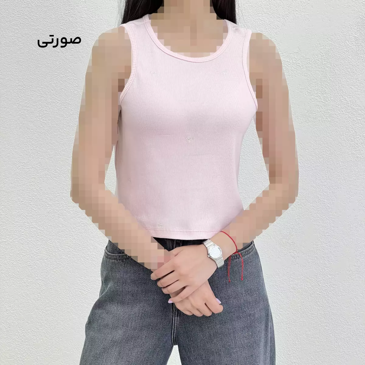 تاپ زنانه کبریتی پاپیون