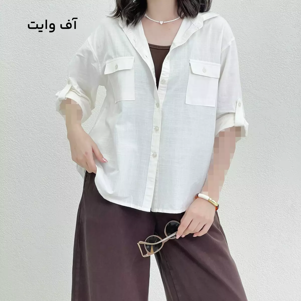 شومیز زنانه جلو دکمه
