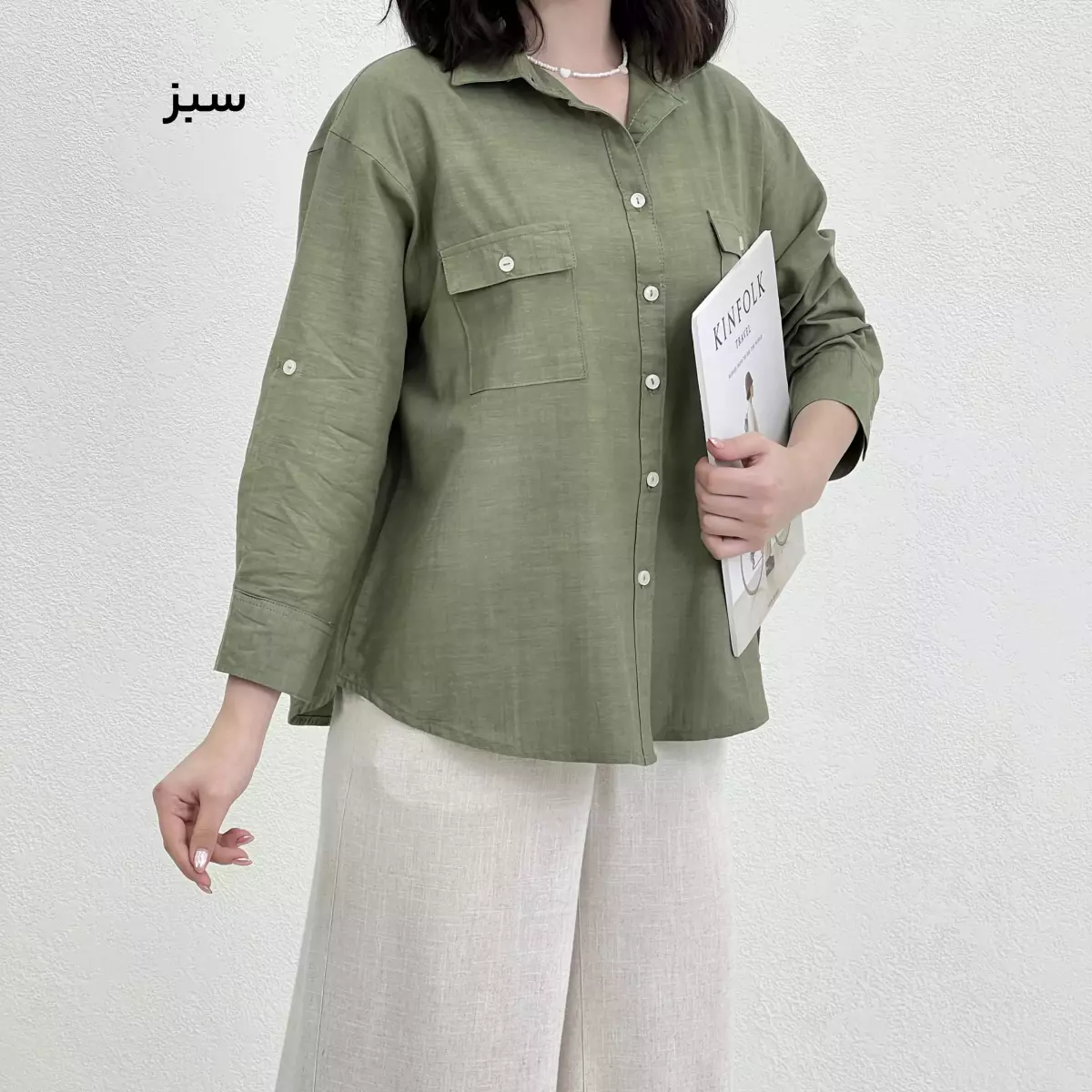 شومیز زنانه جلو دکمه