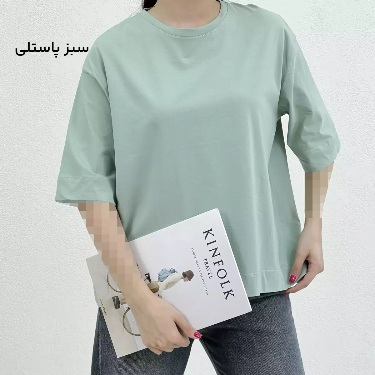 تیشرت باکسی زنانه رنگی