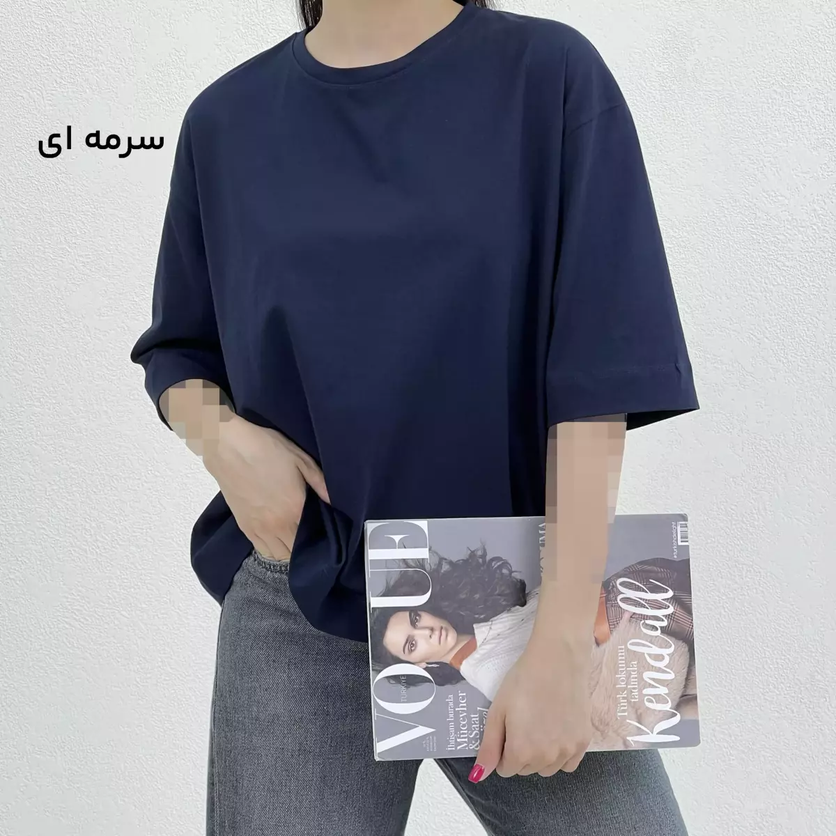 تیشرت باکسی زنانه رنگی