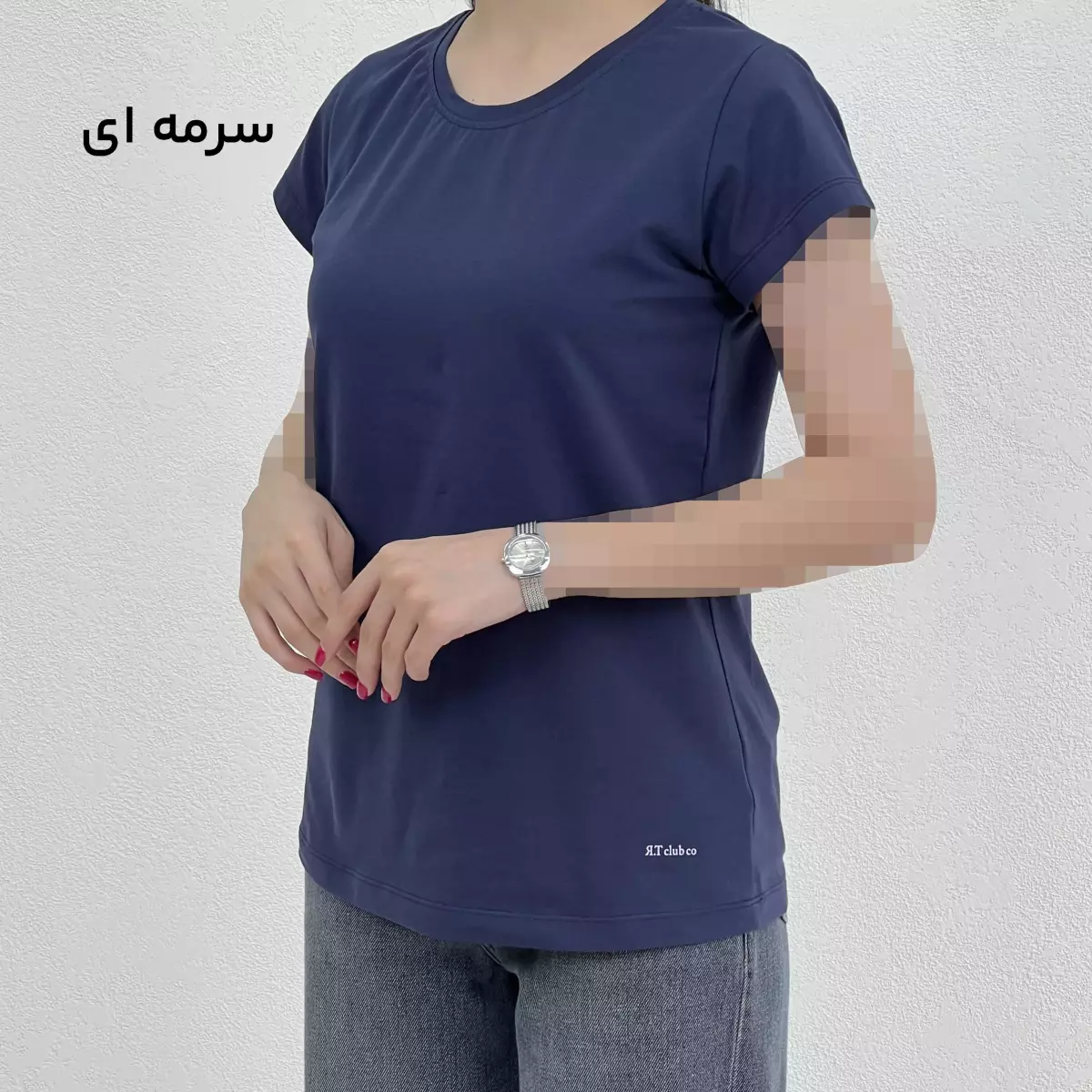 تیشرت زنانه ساده رنگی