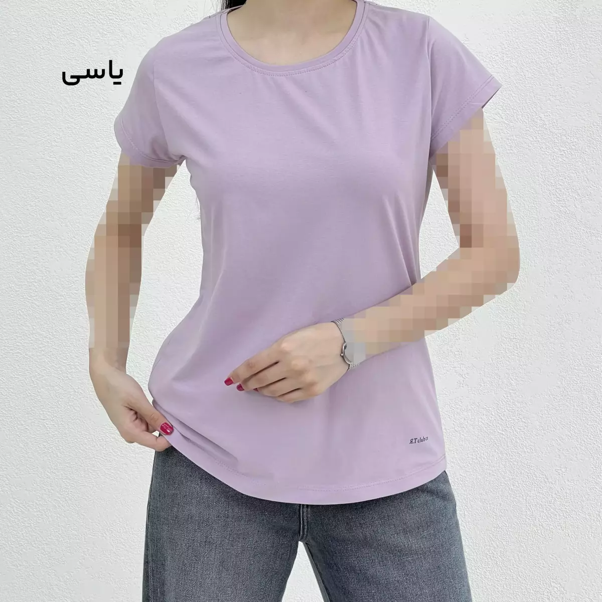 تیشرت زنانه ساده رنگی