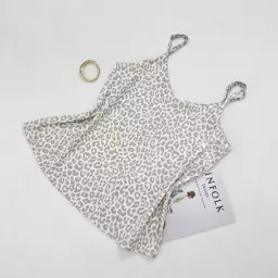 تاپ ساتن طرح پلنگی