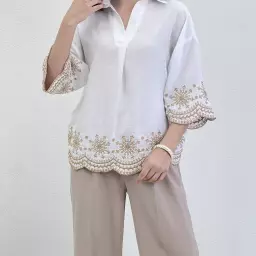 بلوز زارا گلدوزی