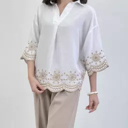 بلوز زارا گلدوزی
