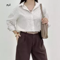 شومیز لینن راه راه زنانه