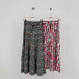 دامن زنانه طرحدار طبقه ای