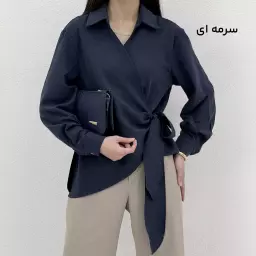 شومیز زنانه سیلک گره ای