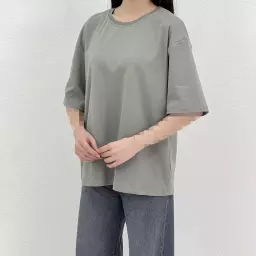 تیشرت نخ و پنبه یقه گرد