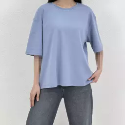 تیشرت نخ و پنبه یقه گرد