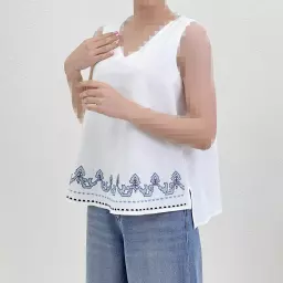 تاپ لینن حلقه ای