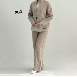 ست کت و شلوار زنانه طرحدار