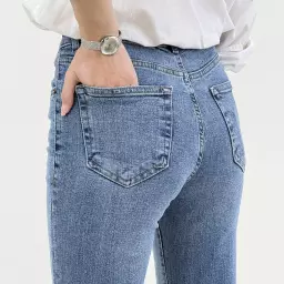 شلوار زنانه جین راسته