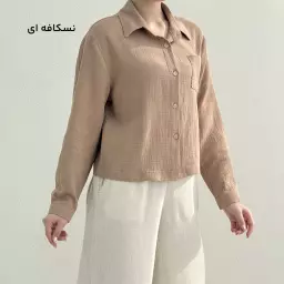 شومیز کراپ زنانه موسلین