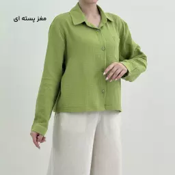 شومیز کراپ زنانه موسلین