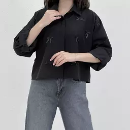 شومیز زنانه جلو پاپیونی