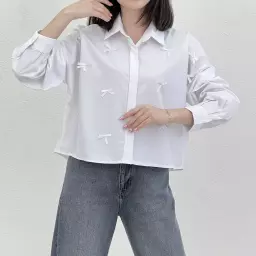 شومیز زنانه جلو پاپیونی