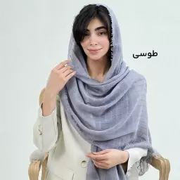 شال زنانه لینن دور ریش