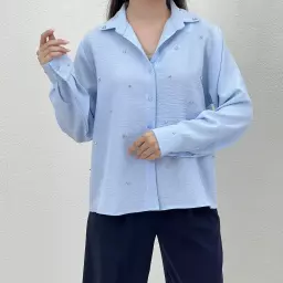 شومیز زنانه دو رنگ