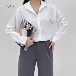 شومیز زنانه دو رنگ